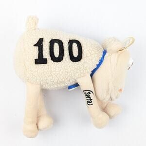 Serta Sheep Plush #100 Advertising Collectible Brown Eyes "Out of Work"